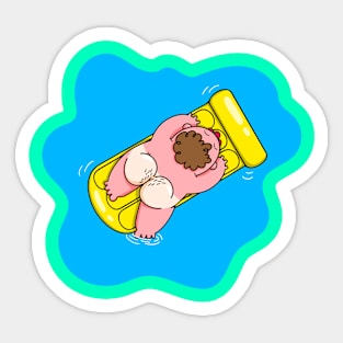 Yellow Lilo Sticker